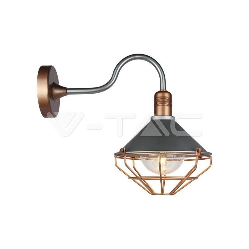 1 pz Wall Lamp Matt Rose Gold Down IP65