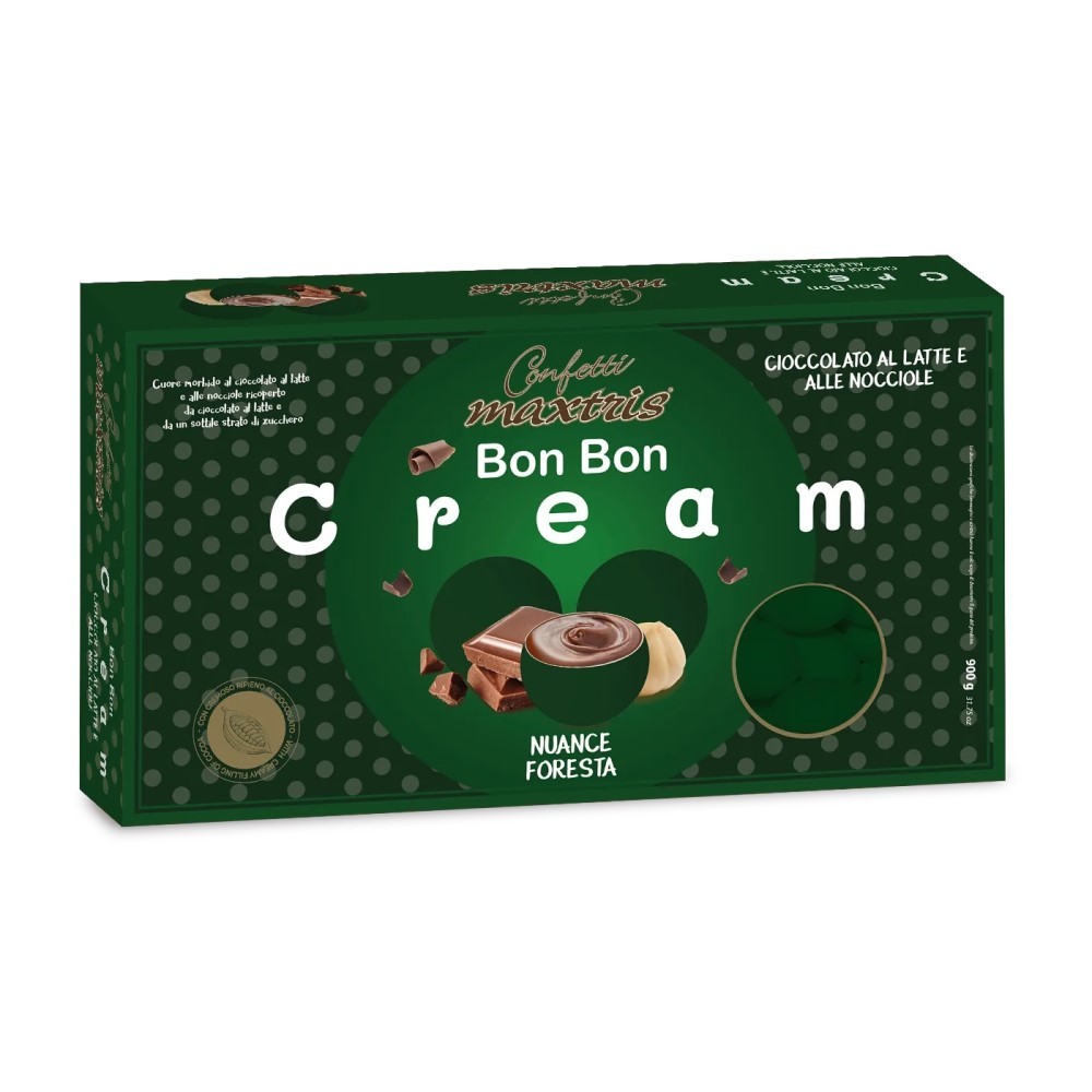 CONFETTI MAXTRIS BON BON CREAM NUANCE FORESTA gusto GIANDUIA 900 g. 17QP
