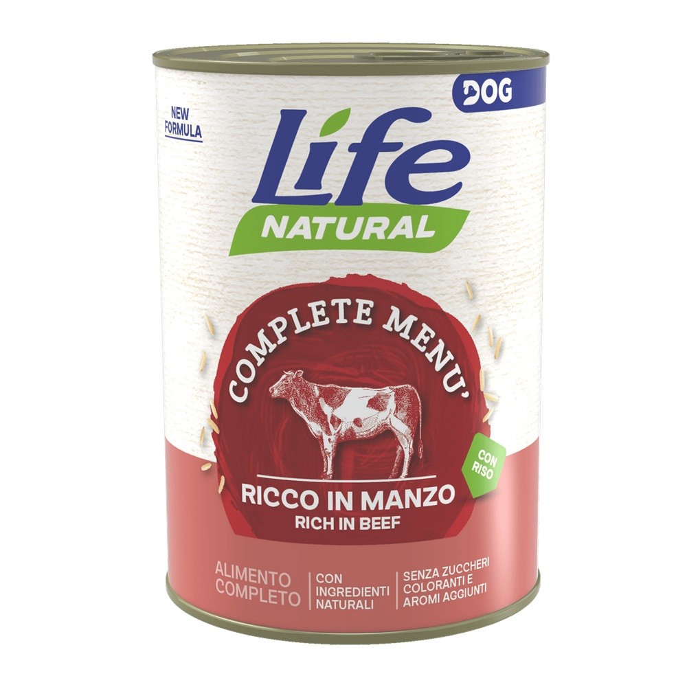 Life Dog Nutrition Plus con Manzo 400 g