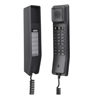 Grandstream GHP611 - IP POE Hotel Phone Black 2 SIP accounts remote management v