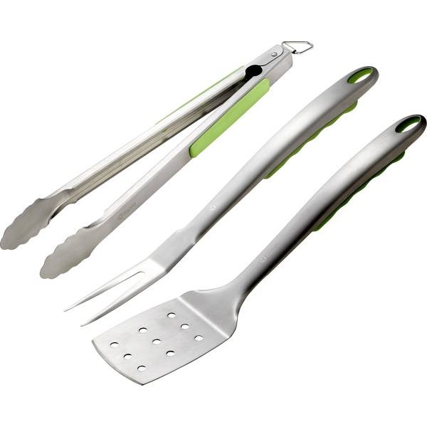 tepro Garten 8399  TEPRO Garten Posate barbecue Verde, acciaio inox