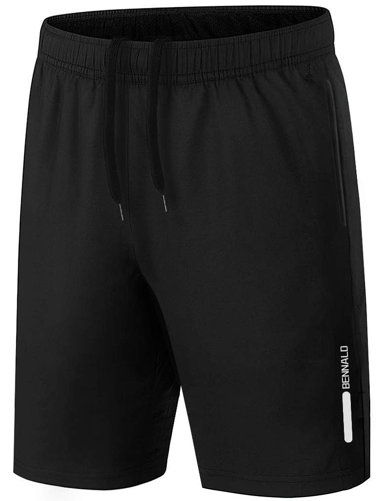 BENNALD Pantaloncini Running Uomo Palestra Shorts Sportivi Tennis (G6r)