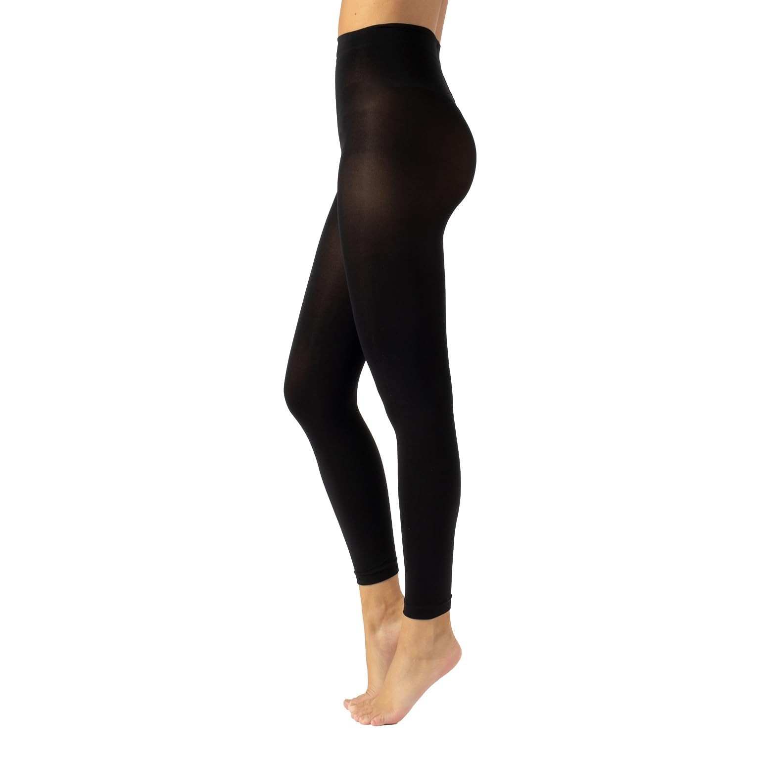 CALZITALY Pantacollant Coprenti, Leggings in Microfibra, Calze senza (T8D)