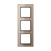 JUNG AC583GLCH  Glasrahmen 3fach champ waage-/senkrecht AC 583 GL CH - Glasrahme