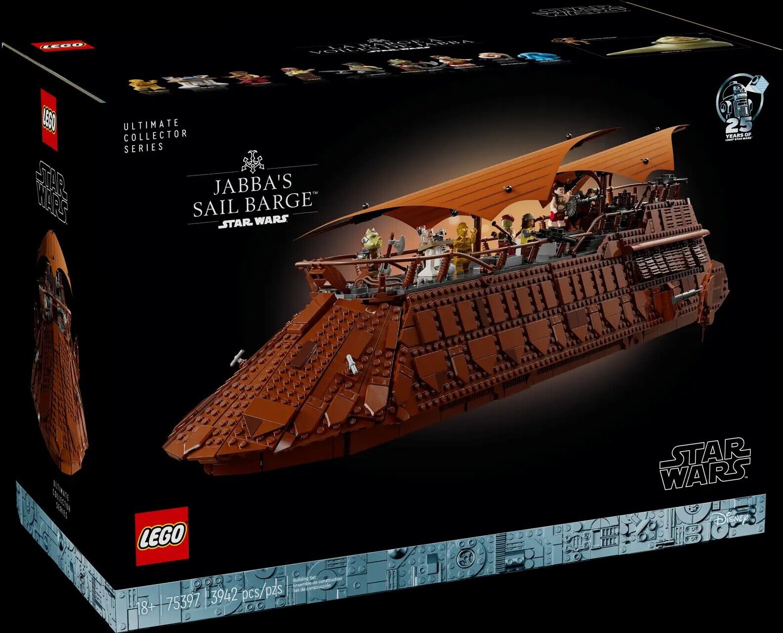 LEGO Star Wars 75397 Galeone a vela di Jabba SENZA MINIFIGURE