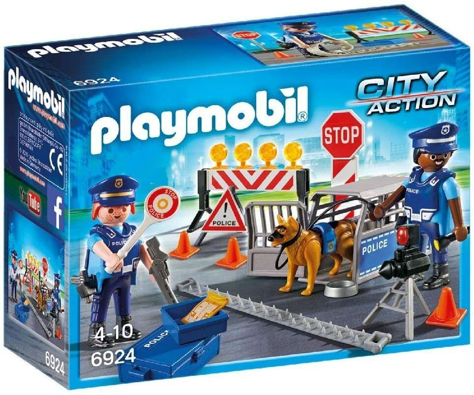 PLAYMOBIL 6924 POSTO DI BLOCCO DELLA POLIZIA