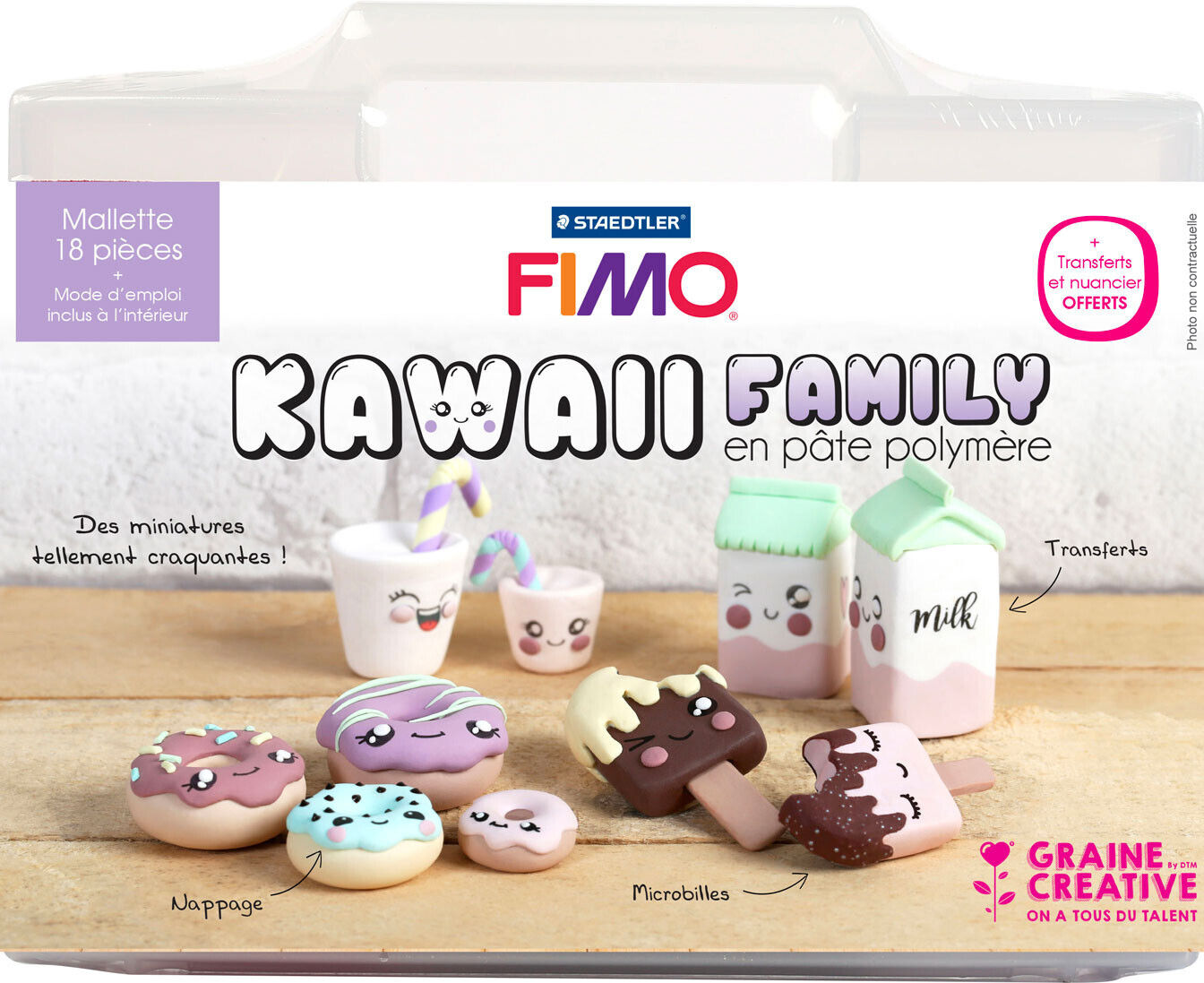 Mallette Argilla Polimerica Kawaii Family