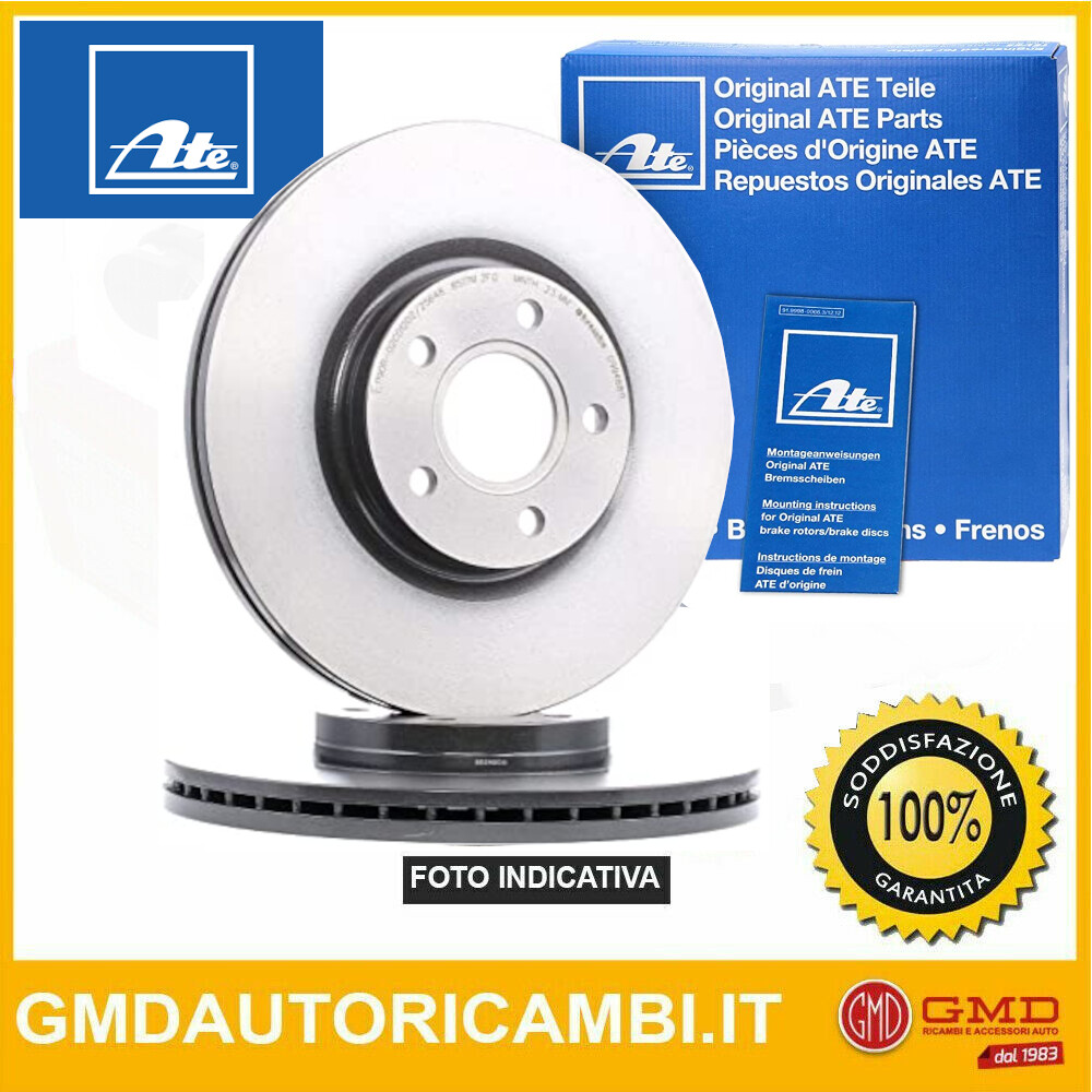 COPPIA DISCHI FRENO ANT ATE TOYOTA VITZ 1.3 64KW 05>10 24012202401