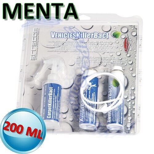 Veichles killer bact - igienizzante 200 ML MENTA con carpet
