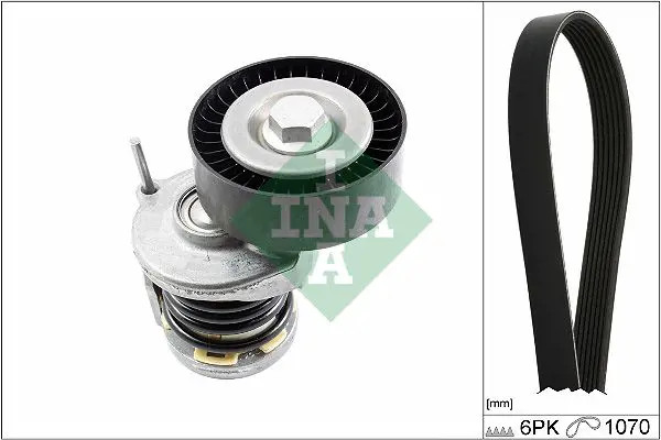 Kit cinghia trapezoidale multirighe 529 0475 10 INA per VW SKODA AUDI SEAT