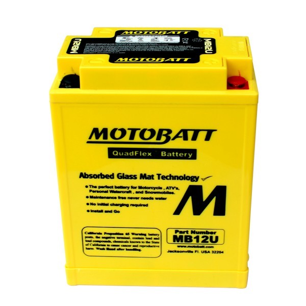 Batteria potenziata MB12U Motobatt Aprilia Atlantic 200 Dal: 2004 Al: 2005