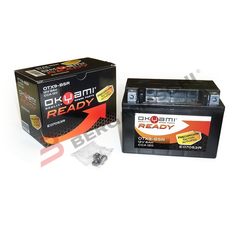 Okyami Batteria OTX9-BSR 12V 8Ah CCA 120 Precaricata Sigillata