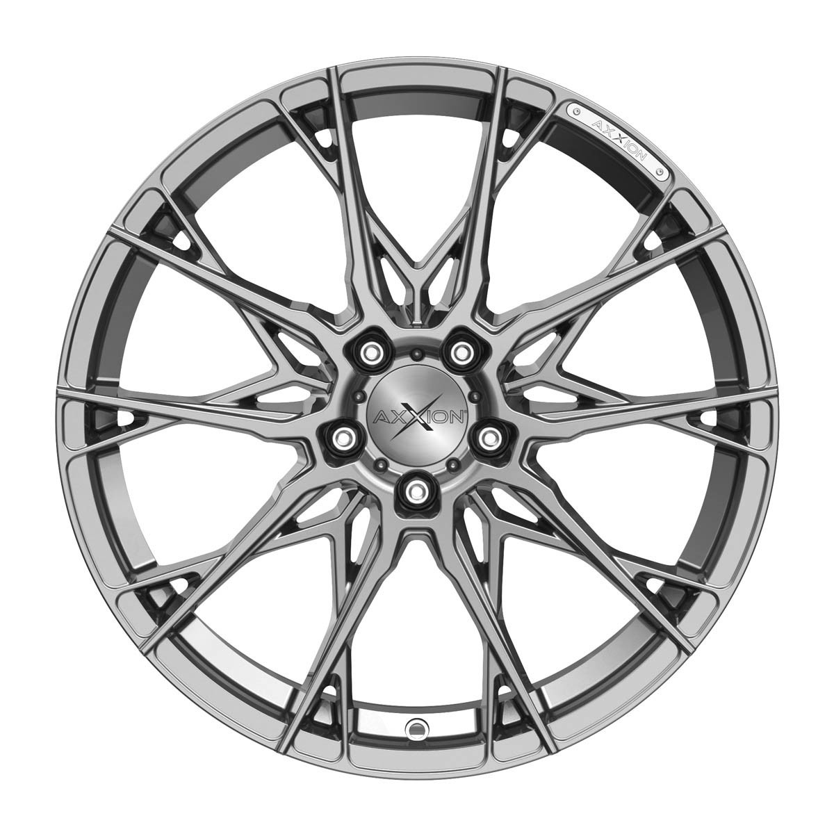 UN cerchio in lega X1 AXXIONAXXION 8.5 x19 5/112 ET 35 Grigio Daytona