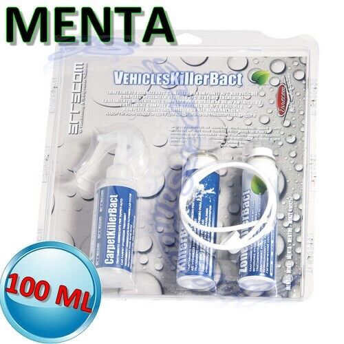 Veichles killer bact - igienizzante 100 ML MENTA con carpet