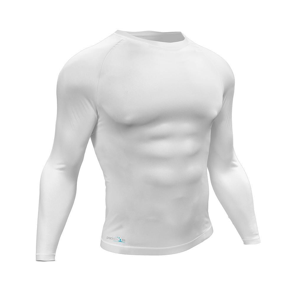 Precision Essential Baselayer Long Sleeve Shirt Adult XLarge 46-48" White XLarge