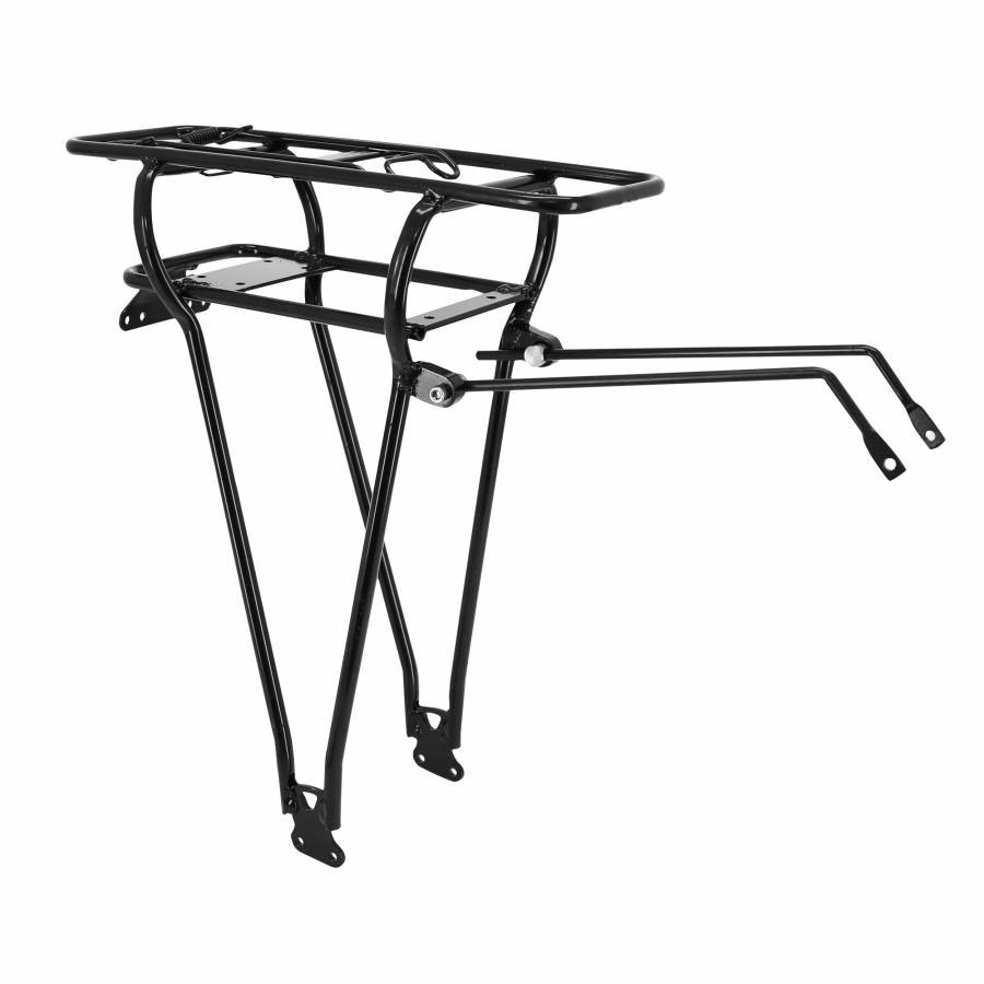 Portapacchi per bici posteriore a doppie aste con supporto batteria Ansmann in a