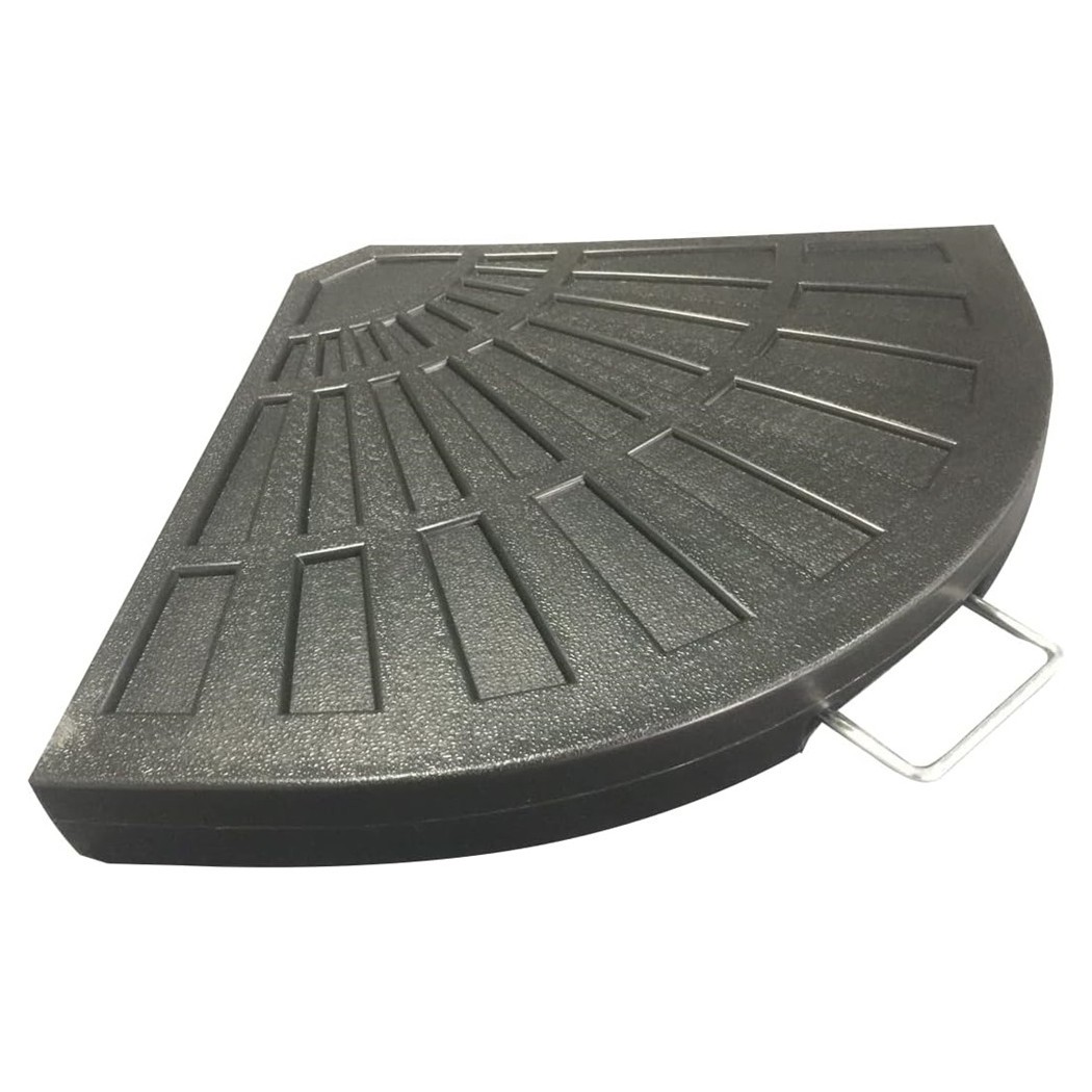 Supporto Base Per Ombrellone Peso Piede D'appoggio Nero Con Maniglia Metallo 020