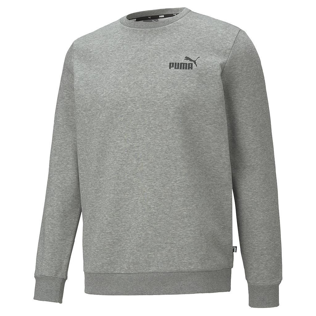 Puma Mens ESS Small Logo Crew Medium Medium Grey Heather Medium Medium Grey Heat