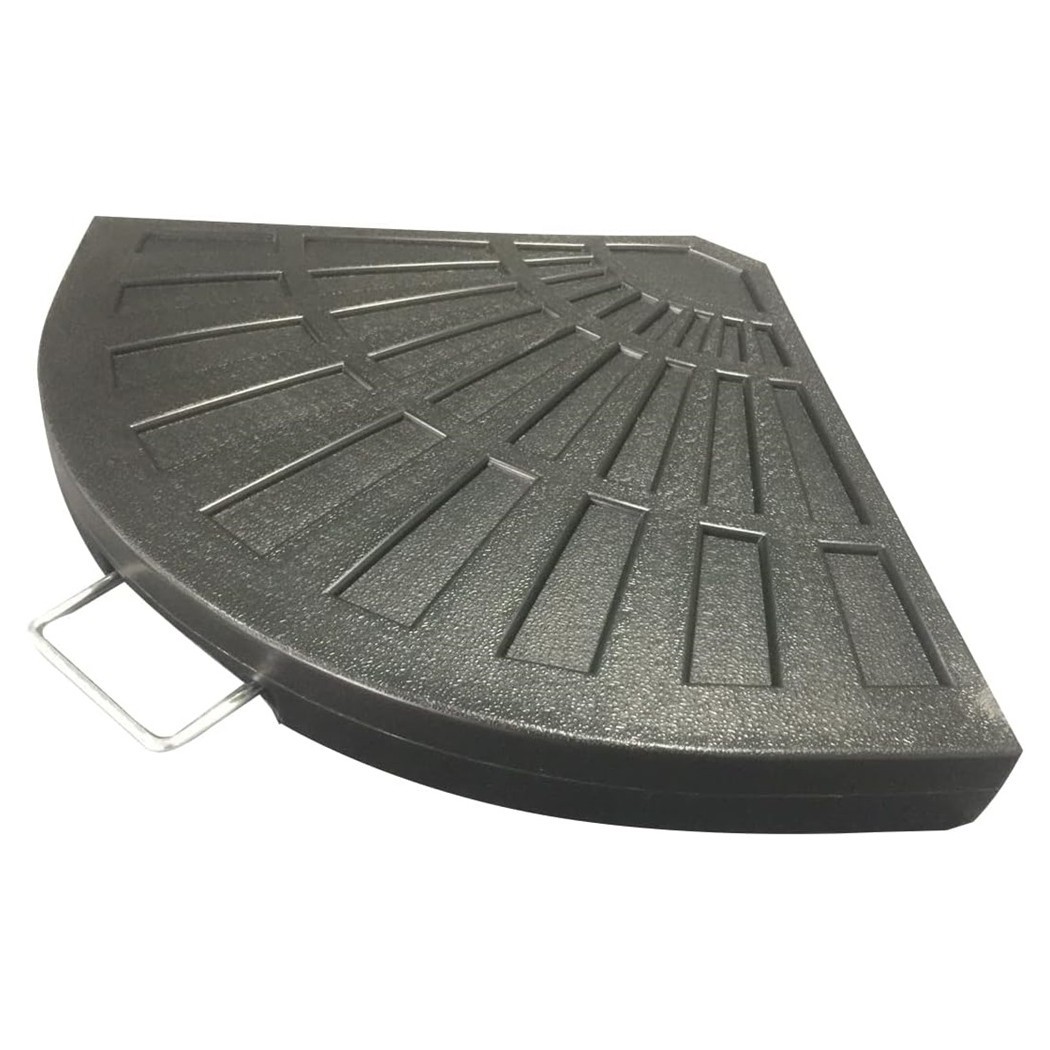 Supporto Base Per Ombrellone Peso Piede D'appoggio Con Maniglia Metallo Nero 020