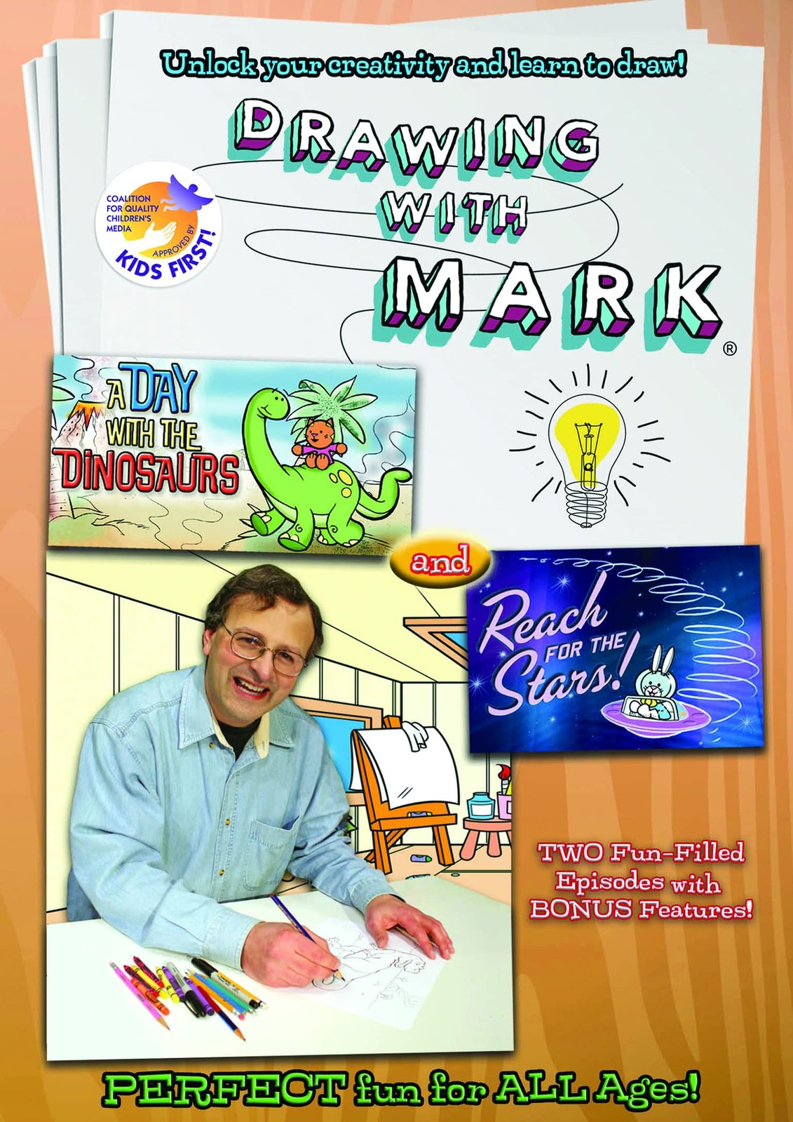 Drawing with Mark: A Day with the Dinosaurs & Reach for the Stars (DVD)