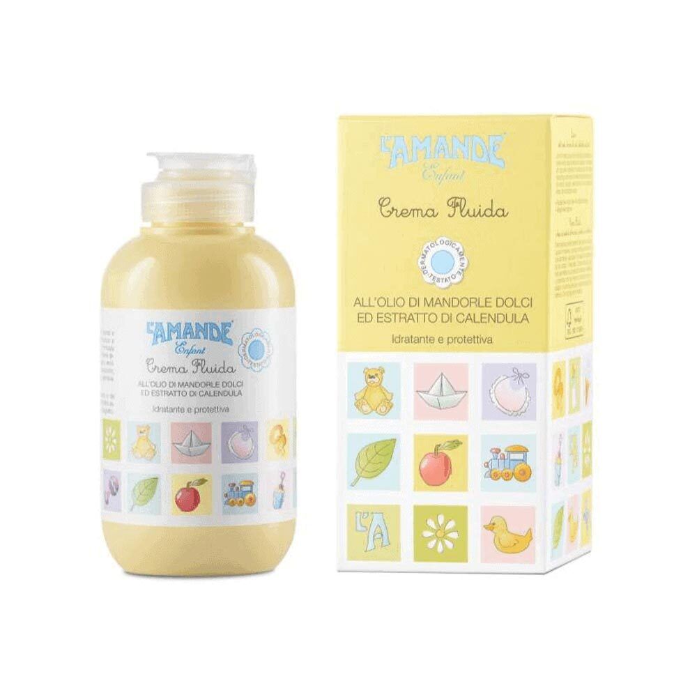 L'Amande Enfant - Crema Fluida per Neonati e Bambini, 200ml
