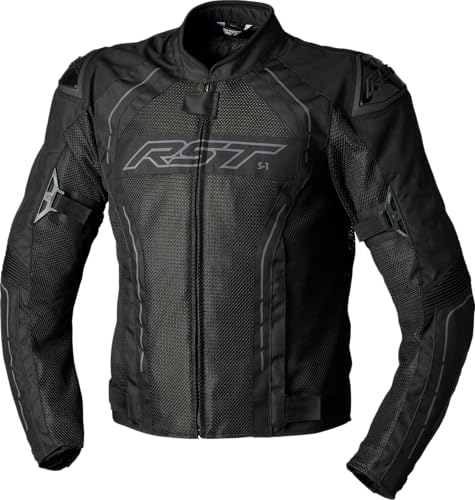 Rst S1 Mesh Ce Black M Textile Jacket (3117) Giacca In Tessuto, Nero, 42 Unisex-Adulto