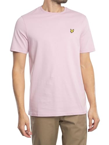 Lyle & Scott Uomo Maglietta Semplice, Pink Light, S