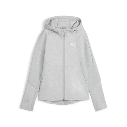Puma Felpa Da Donna Con Cappuccio E Zip Evostripe Grigia Taglia L Codice 677878-04
