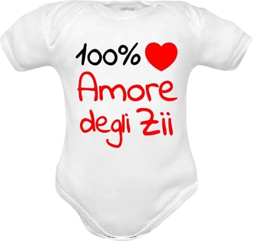 Body Per Neonati Cotone Frase 100% Amore Degli Manche Corte O In Caldo Cotone Manica Lunga Set Con Bavetta Cappello E Tutine (Body Zii Bianco Manica C