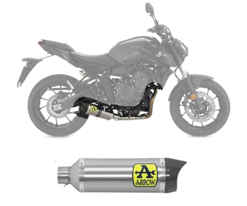 Arrow Marmitta Omologata Thunder Titanio Yamaha Mt-07 '21 Con Fond.Carby Per Collettori 71758Mi/Kz Arrow