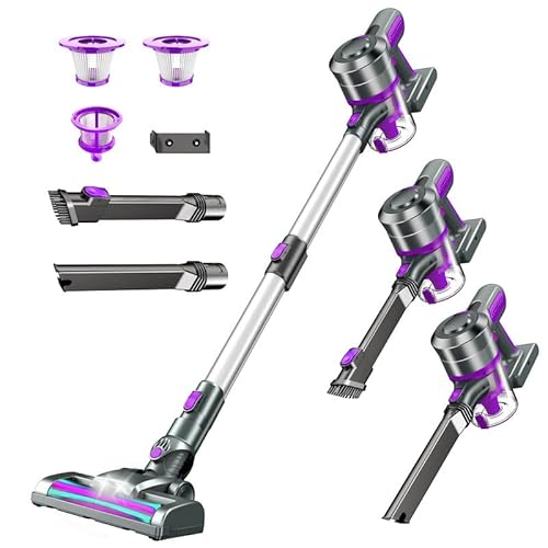 Cordless Vacuum Cleaner, 25Kpa Powerful Cordless Stick Vacuum With Self-Standing Iruthhhkgn58