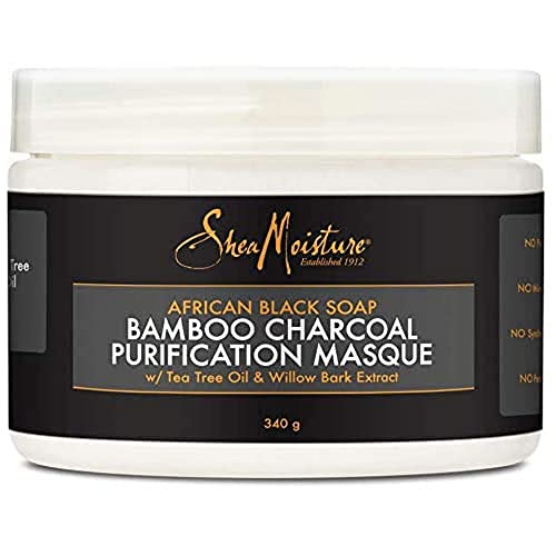 Shea Moisture African Black Soap Bamboo Charcoal Masque 384Ml