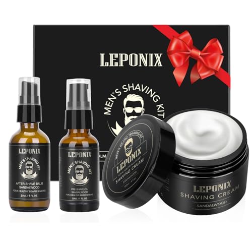 Kit Barba Uomo, Kit Rasatura Barba Uomo, Include Olio Barba Uomo, Crema Barba Uomo, Dopobarba Uomo - Schiuma Da Barba Di Lusso - Rasatura Morbida Bagn