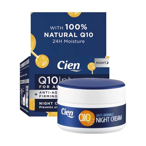 Anti-Wrinkle Night Cream With Q10, Uv Protection, Hyaluronic Acid 50 Ml By Cien