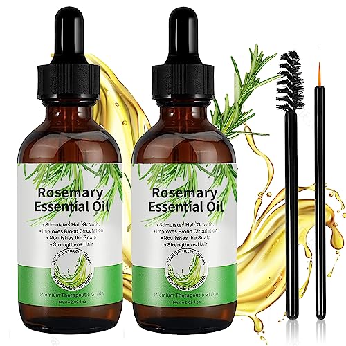Olio Di Rosmarino Per Capelli, Rosemary Essential Oil For Hair Growth, Puro Olio Essenziale Di Rosmarino Per Ciglia E Sopracciglia, Stimola La Crescit