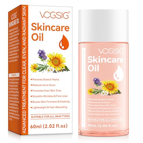 Olio Per La Cura Della Pelle, Siero Per Cicatrici E Smagliature, Idratante Viso Pelle Secca, Non Grassa, Dermatologo Raccomandato, Non Comedogenico, P