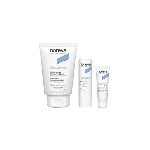 Confezione Noreva Aquareva Crema Mani 50Ml + Stick Labbra 4G + Crema Ricca Viso 3Ml