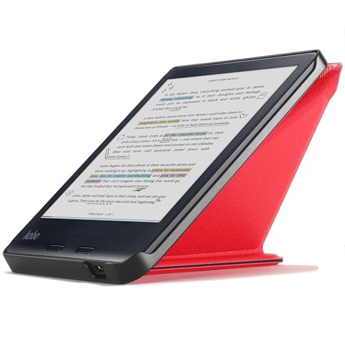 Forefront Cases Cover Per Kobo Libra Colour - Protettiva Custodia Per Kobo Libra Colour - Rosso - Sottile E Leggero, Auto Svegliati Sonno Funzione, Ko