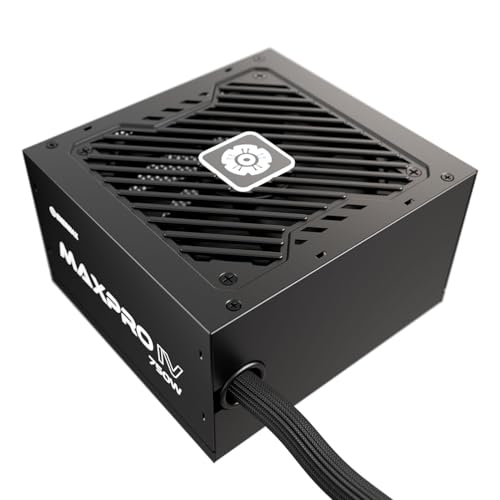 Enermax Maxpro Iv 750 Watt, Alimentatore Non Modulare Atx Gaming Pc, Cavo Singolo Mesh Leeve, 80 Plus, Ventola Silenziosa Da 120 Mm, Condensatore Con
