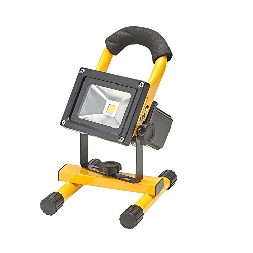 Maurer Foco Led 20 Watt. Luz Blanca 4000º K Ip 65 600 Lumenes Con Asa De Transporte, Proyector Led Con Asa, Foco Led Trabajo