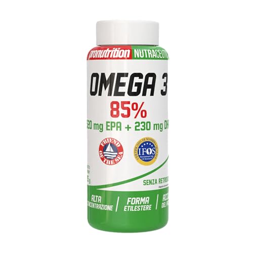 Pro Nutrition Omega 3 1000 Mg 85% Epa Dha 210 Softgel Ifos Certificato Alta Qualità Olio Di Pesce Puro Integratore Omega 3