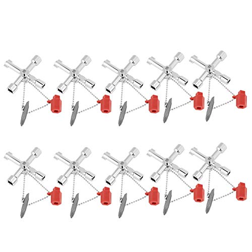 Taidda Chiave A Croce, 10 Pezzi Chiave A Croce Multifunzione Scatola Di Controllo Universale Chiave Esagonale A Croce Chiavi Utensili A Mano Per Trian