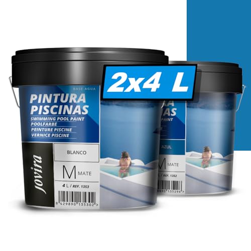 Jovira Pinturas Pitture Per Piscine, Protezione E Decorazione Di Piscine. (2X4 Litri, Blu). B-10-2