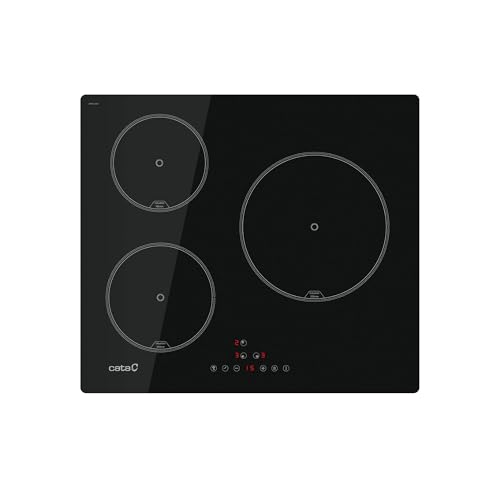 Cata Piastra A Induzione Ib 6403 E2 Bk Con 3 Zone Di Cottura, Funzione Touch Control 3 Funzioni Di Cottura, Connettività Automatica, 9 Livelli Di Pote