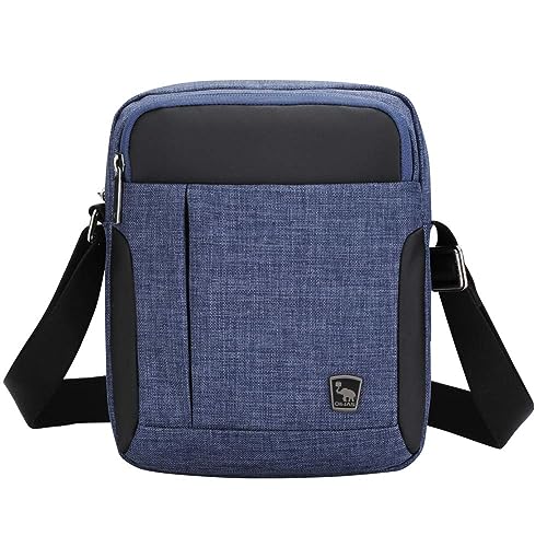 Oiwas Borsello Uomo Tracolla Piccola Borsa Tracolla Uomo Borsellino Marsupio Borsa A Spalla Per Sportiva Viaggio Lavoro Blu Denim
