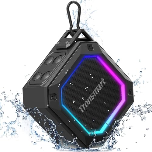 Tronsmart Groove 2 Altoparlante Bluetooth Portatile Con Bassi Profondi, Altoparlante Impermeabile Ipx7 Con Luce Rgb, Bluetooth 5.3, 18 Ore Di Riproduz