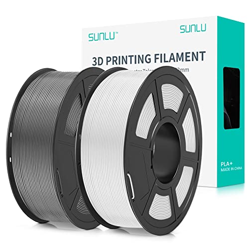 Sunlu Filamento Pla+ 1.75 Mm Per Stampante 3D E Penne 3D, Filamento Pla Plus 2Kg,Neatly Wound, Precisione Di Tolleranza Del Filamento +/- 0.02 Mm (Bia