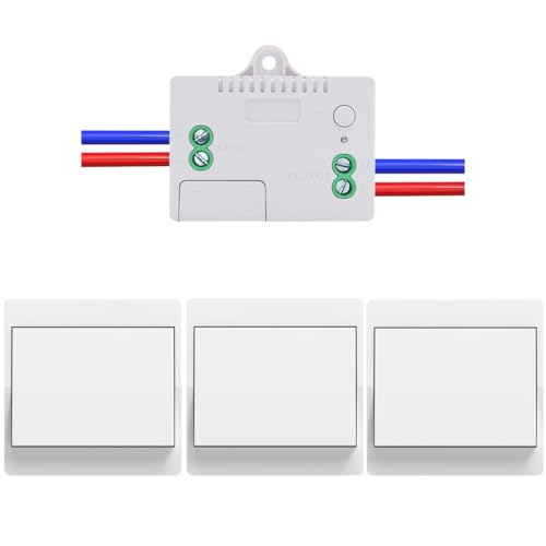 Cerhot Remote Light Switches Wireless, Interruttori Di Controllo Remoto, Interruttore Luce Cinetico, Interruttore Luce Wireless Per Luci Illuminazione