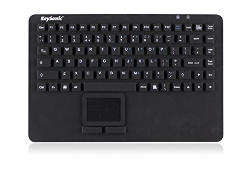 Keysonic Ksk-5230 In (Uk) Usb Tastiera Nero Silikonmembran, Wasserdicht (Ipx7), Integriertes Touc