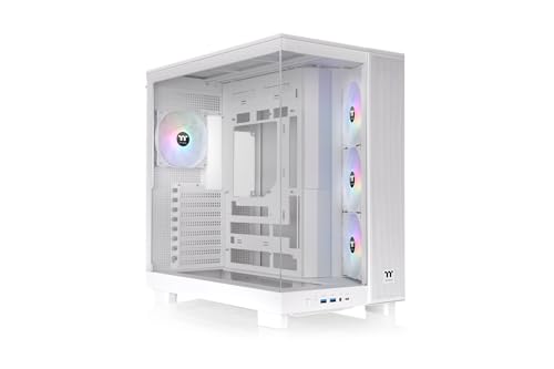 Thermaltake View 380 Xl Tg Argb | Mid Tower Chassis | Snow